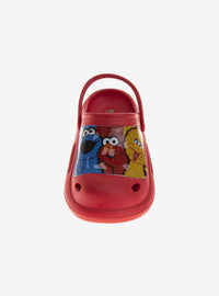 Zuecos rojos Sesame Street para niñas