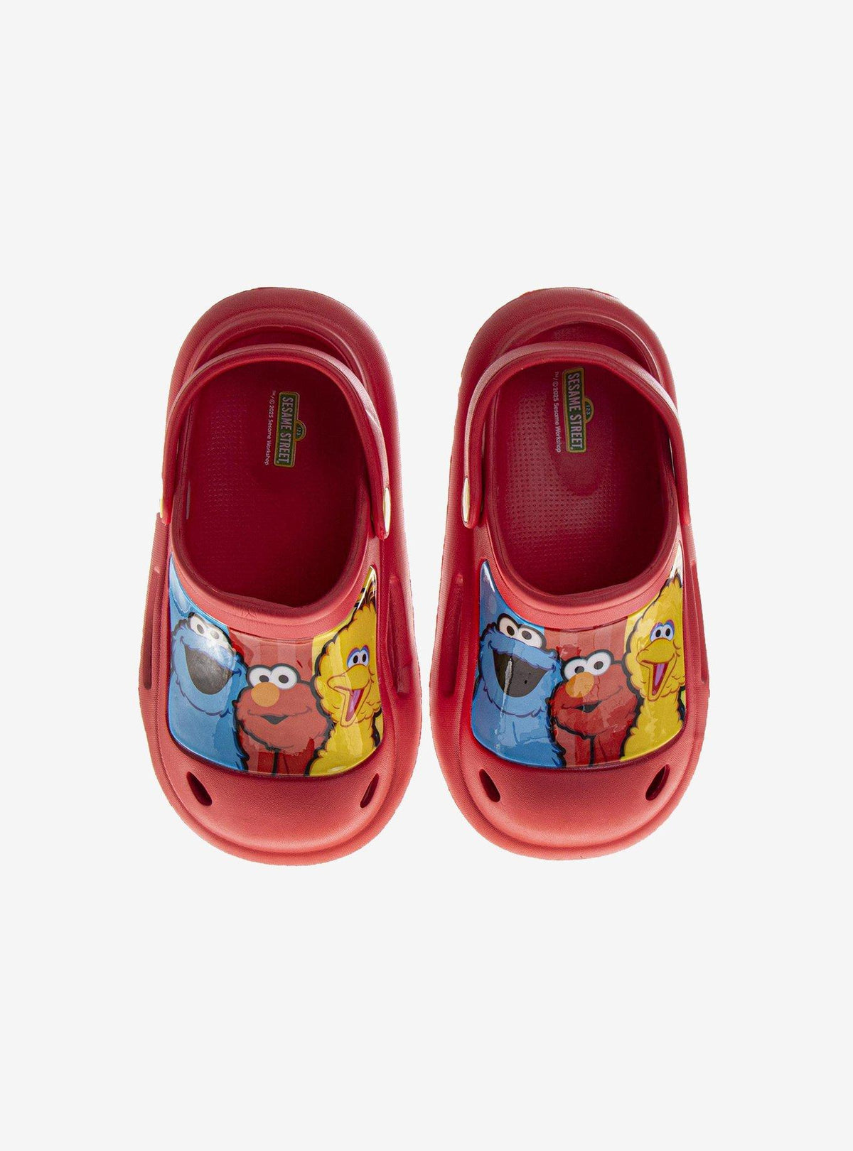Zuecos rojos Sesame Street para niñas