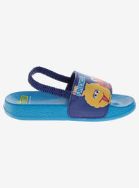 Sandalias tipo slide azules de Sesame Street para niños