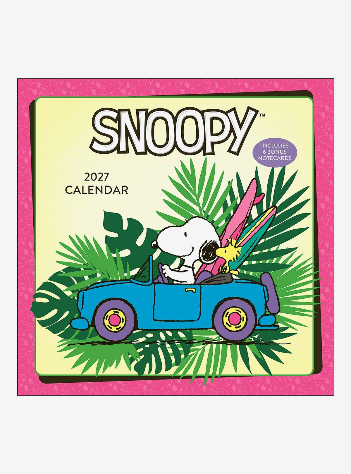 Calendario mural Peanuts 2027 con Snoopy