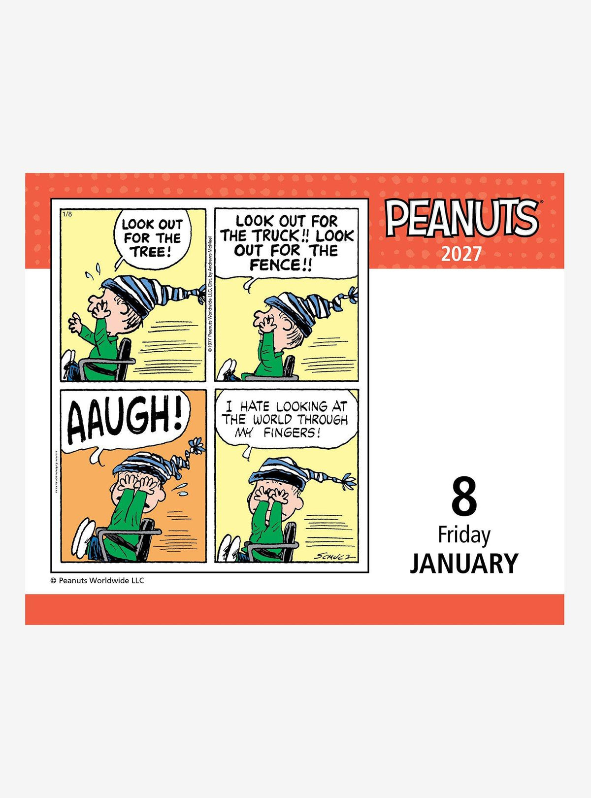 Calendario de escritorio Peanuts 2027