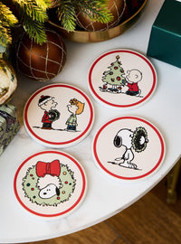 Set de Posavasos Navideños Peanuts