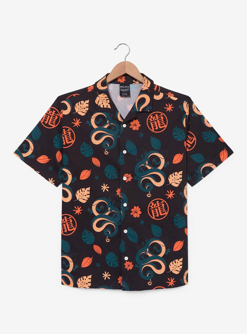 Camisa Dragon Ball Z Shenron con estampado tropical