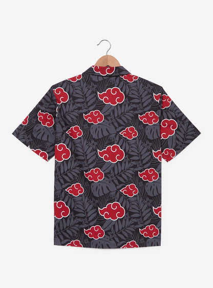 Camisa tropical Naruto Shippuden con nubes Akatsuki