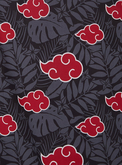 Camisa tropical Naruto Shippuden con nubes Akatsuki