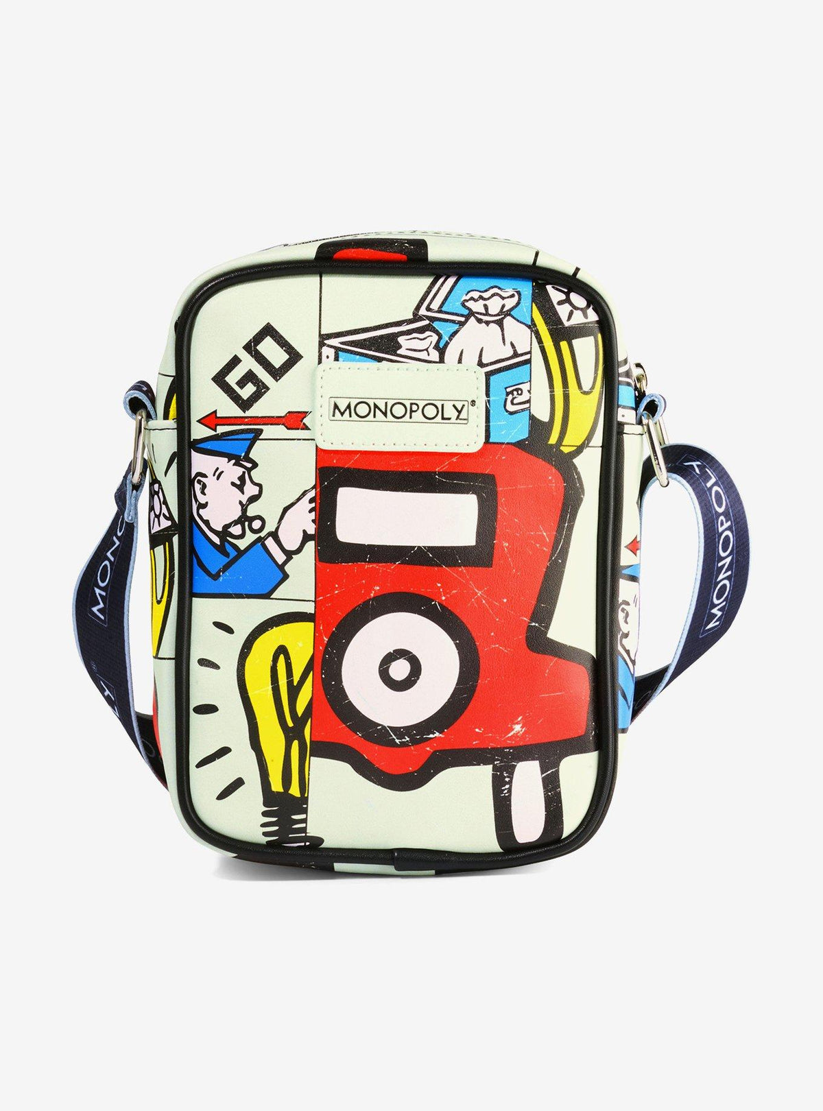 Cartera cruzada Monopoly con íconos del juego · Space Store