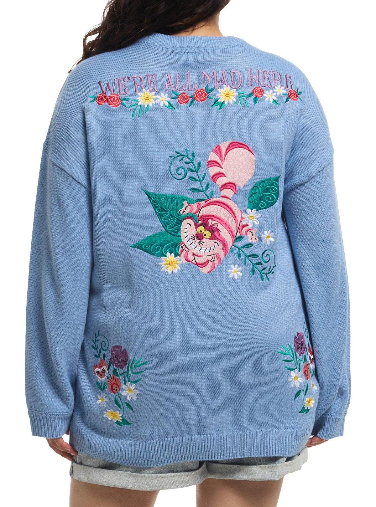Chaleco bordado de Alice in Wonderland para niñas plus size