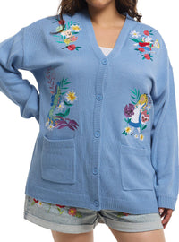 Chaleco bordado de Alice in Wonderland para niñas plus size