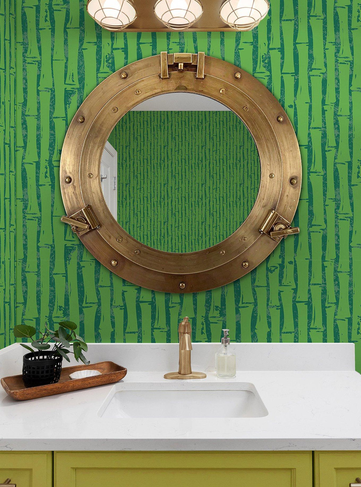 Papel mural autoadhesivo verde de SpongeBob SquarePants