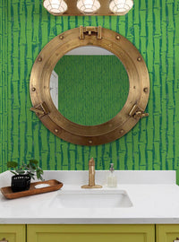 Papel mural autoadhesivo verde de SpongeBob SquarePants