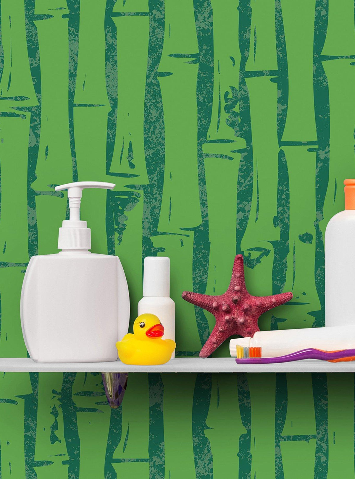 Papel mural autoadhesivo verde de SpongeBob SquarePants
