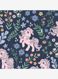 Papel mural adhesivo My Little Pony floral retro azul