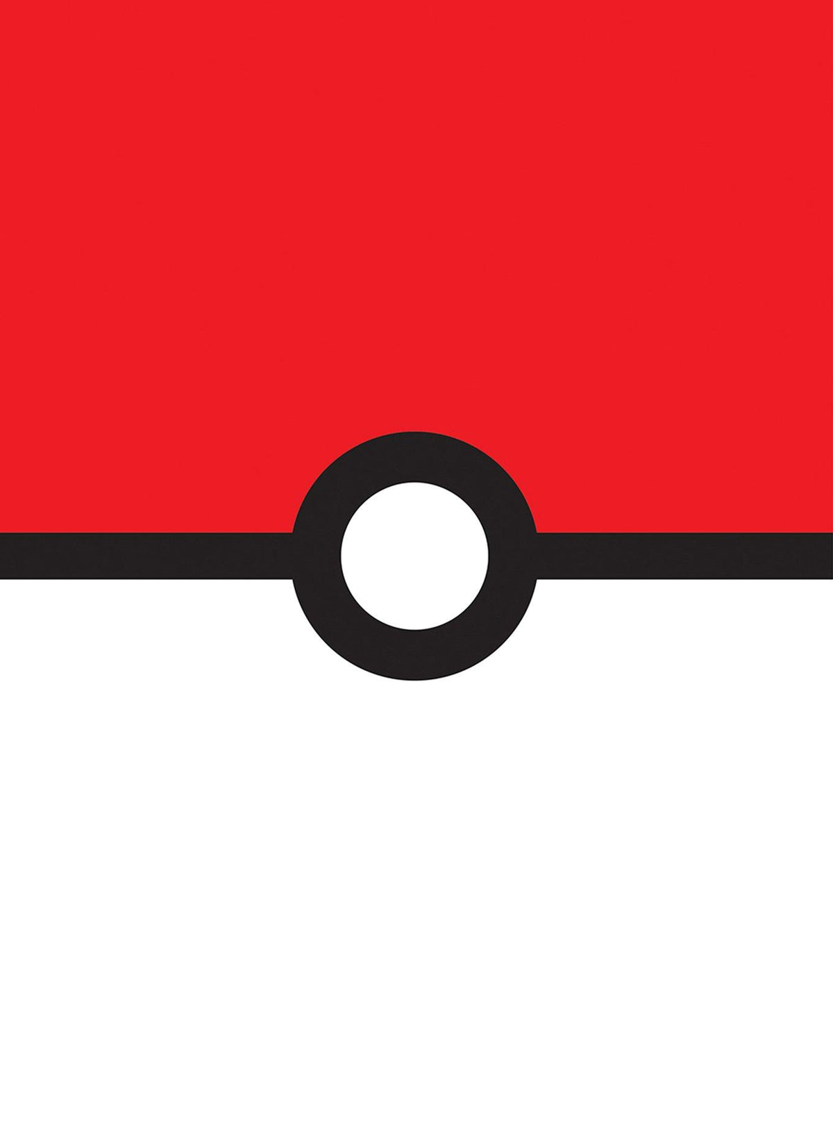 Mural adhesivo Pokémon Poké Ball rojo y blanco