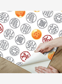 Papel mural adhesivo Dragon Ball Z de símbolos