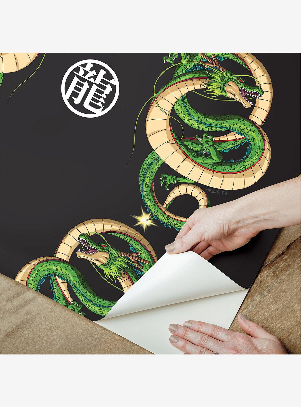 Papel mural adhesivo Dragon Ball Z Shenron negro
