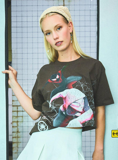 Polera Ghost Spider y Miles Morales de Spider-Man