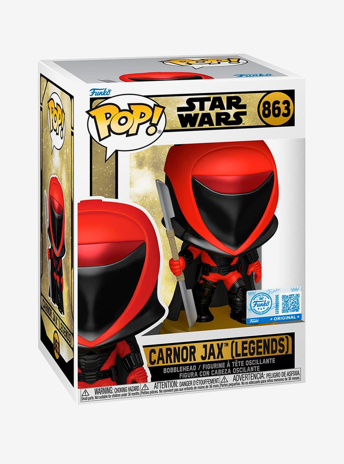 Funko Pop! Star Wars Carnor Jax (Legends)