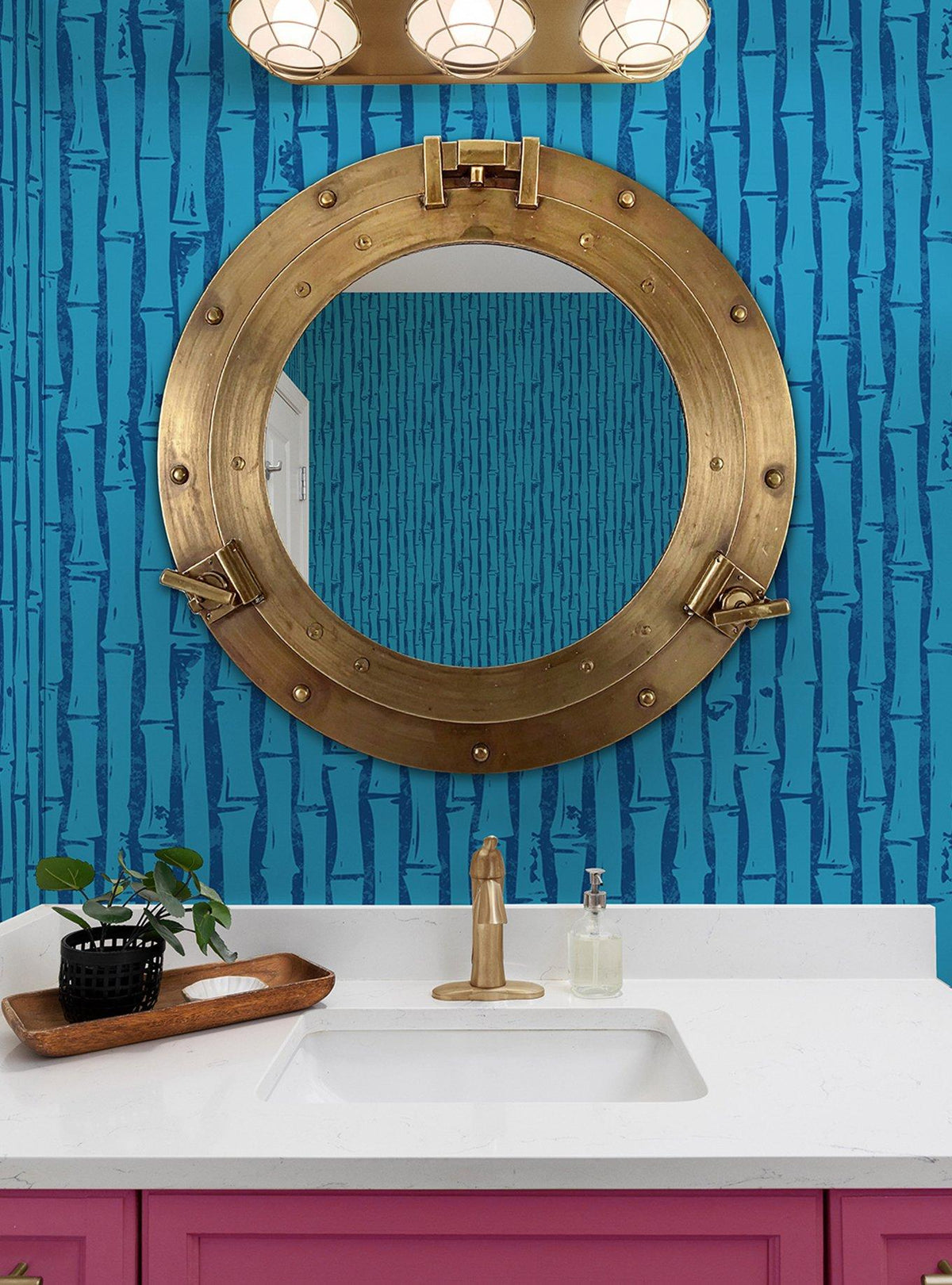 Papel mural adhesivo azul SpongeBob SquarePants