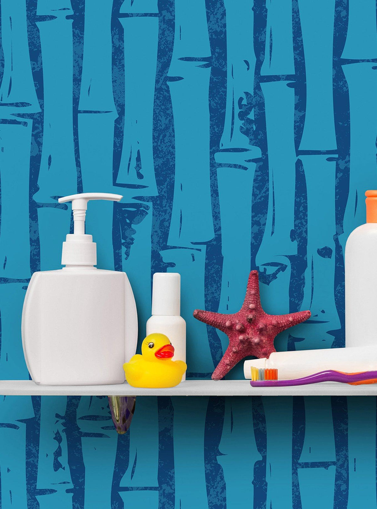 Papel mural adhesivo azul SpongeBob SquarePants