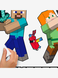 Adhesivos de pared de criaturas hostiles de Minecraft