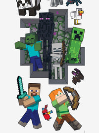 Adhesivos de pared de criaturas hostiles de Minecraft