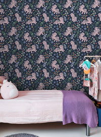 Papel mural adhesivo My Little Pony floral retro azul