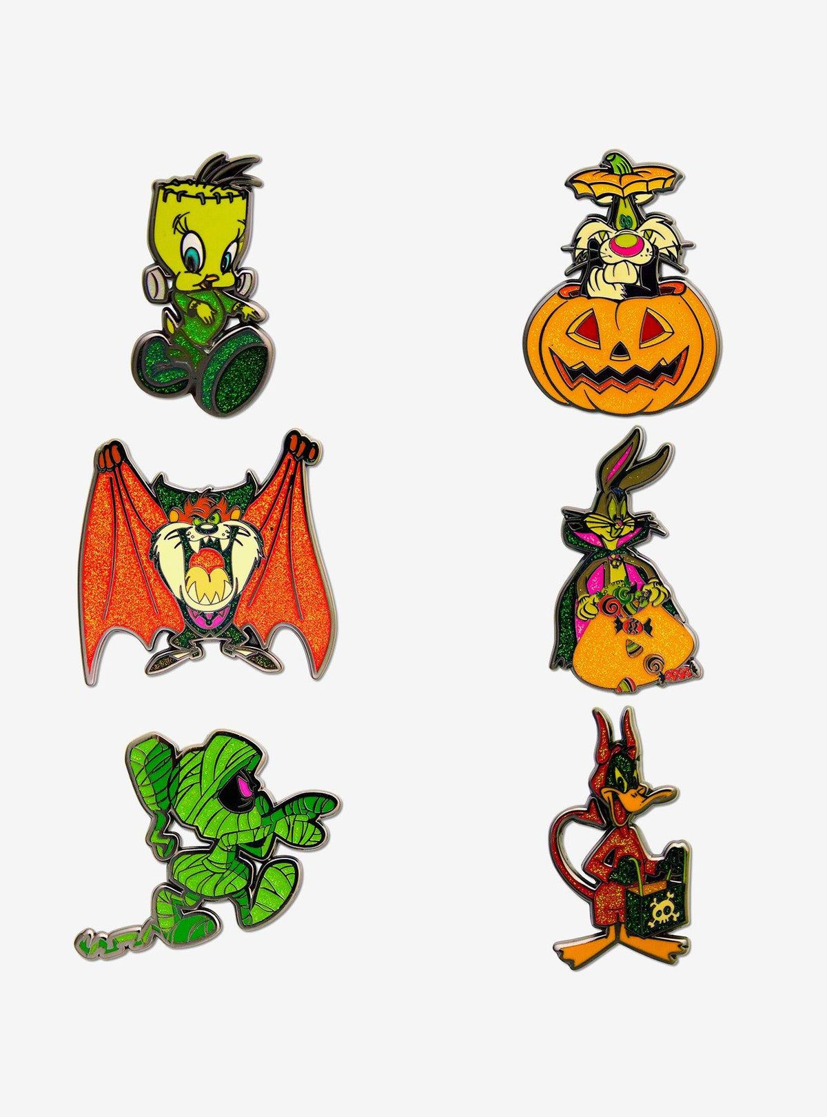 Caja sorpresa de pines esmaltados Looney Tunes Halloween