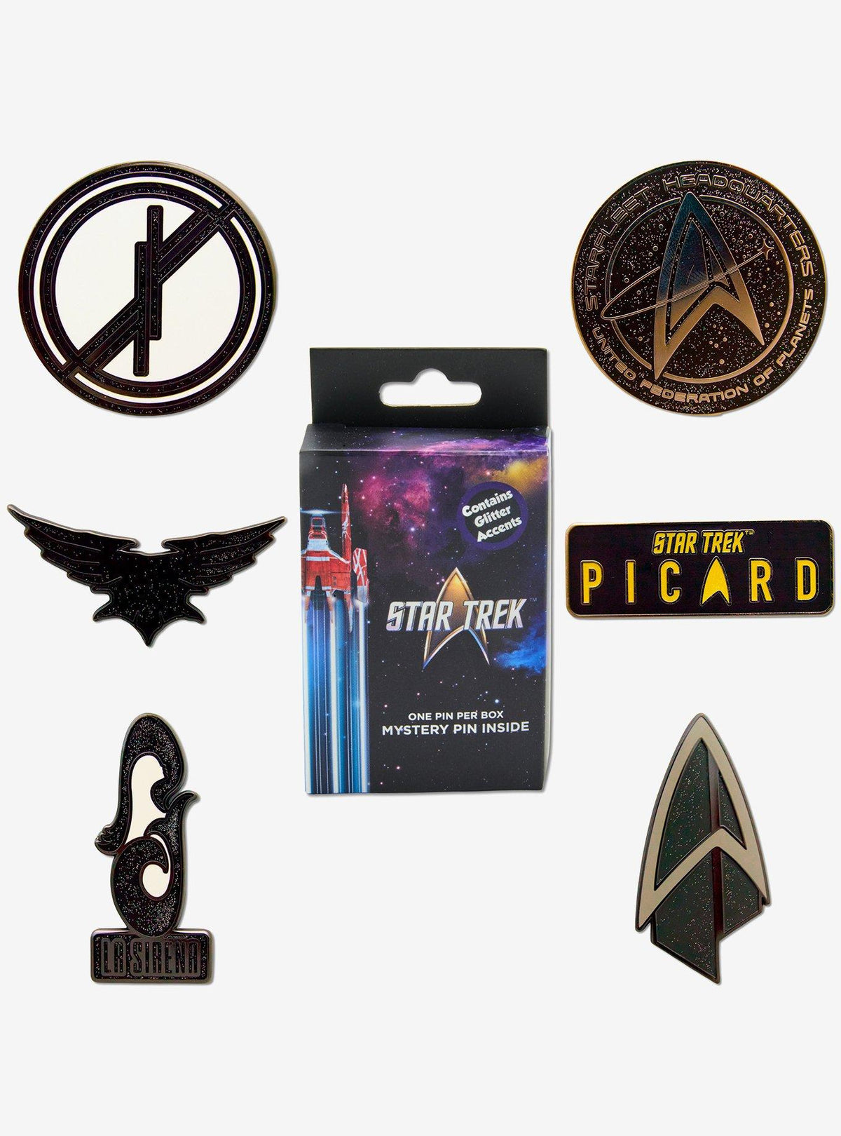 Caja sorpresa de pin esmaltado Star Trek