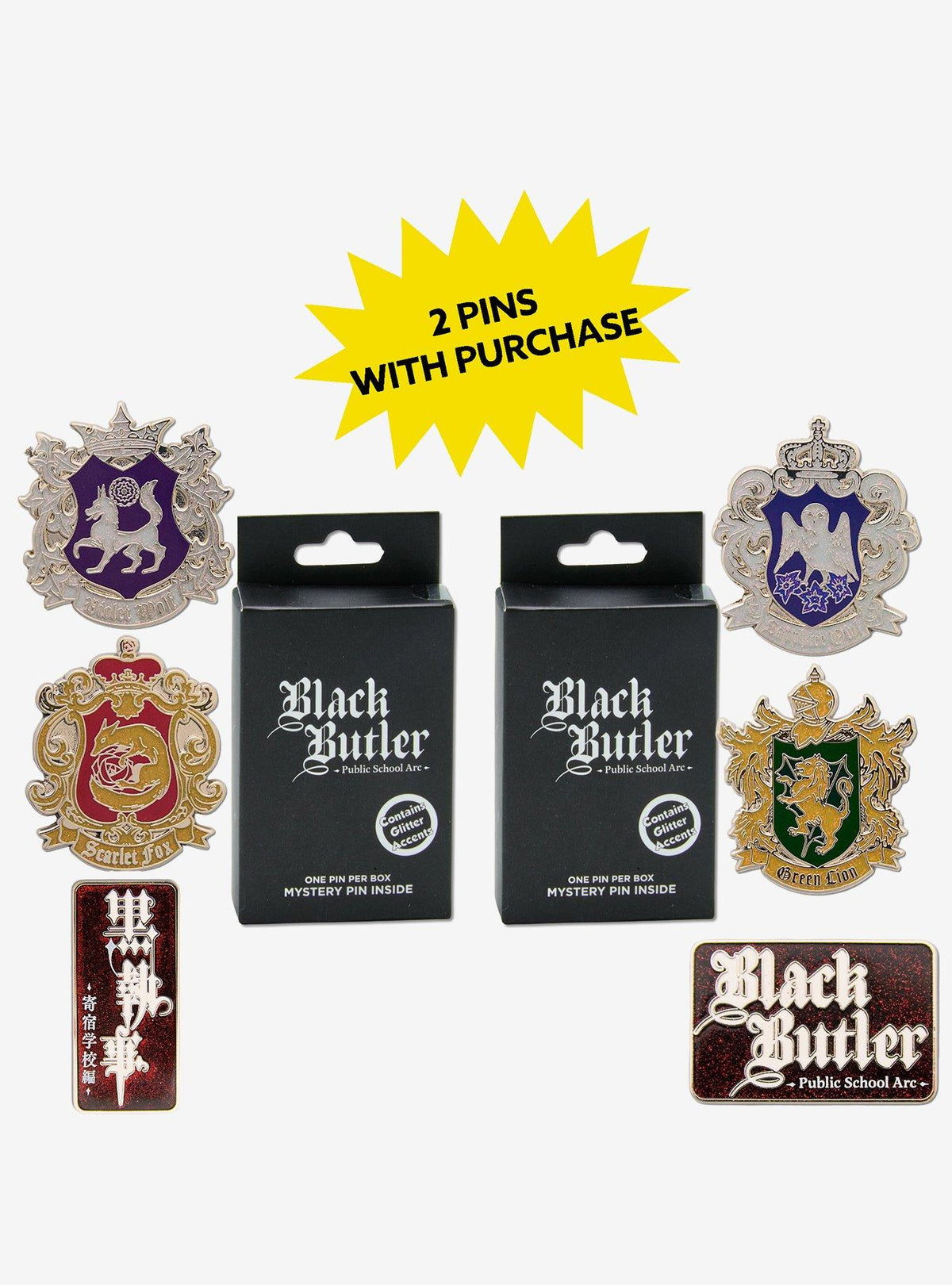 Pin esmaltado sorpresa Black Butler, serie 2