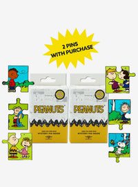 Pack de 2 cajas sorpresa de pines Peanuts
