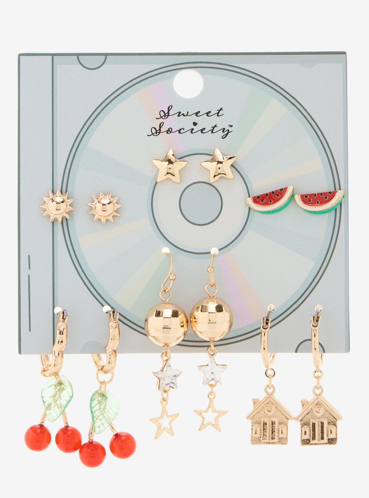 Set de aros Sweet Society de frutas y disco