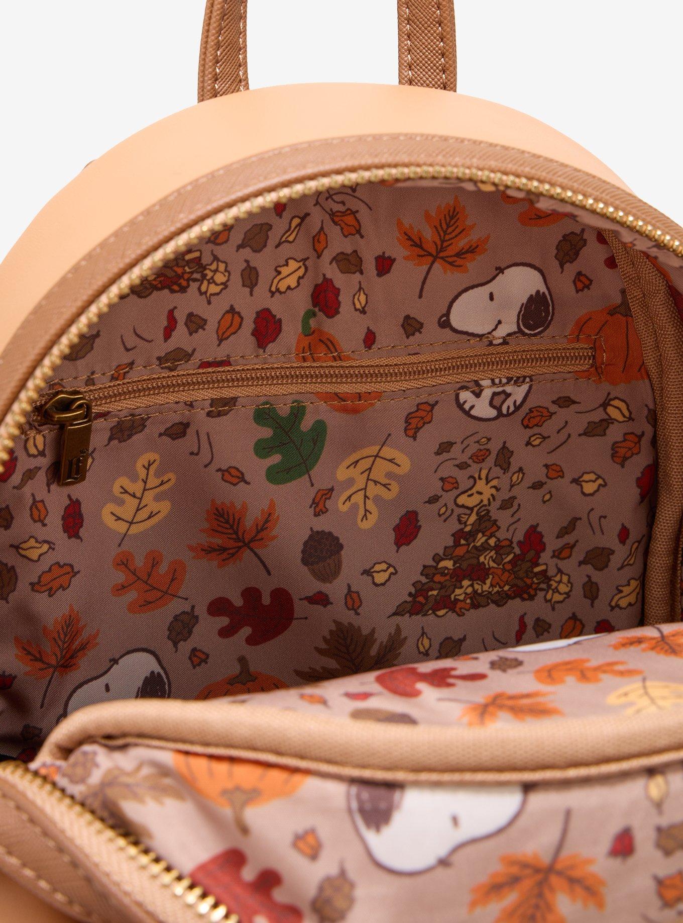 Mochila mini Peanuts Snoopy Hojas de otoño