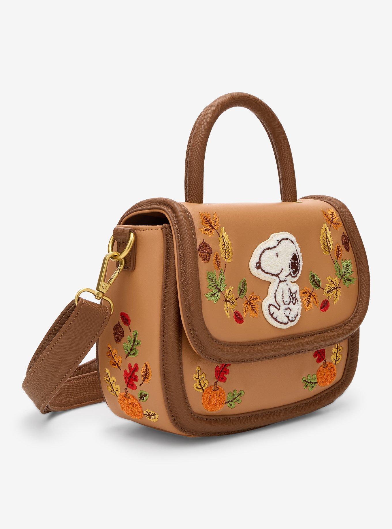 Cartera bandolera Peanuts Snoopy Hojas de otoño