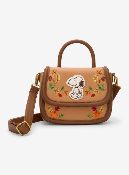 Cartera bandolera Peanuts Snoopy Hojas de otoño