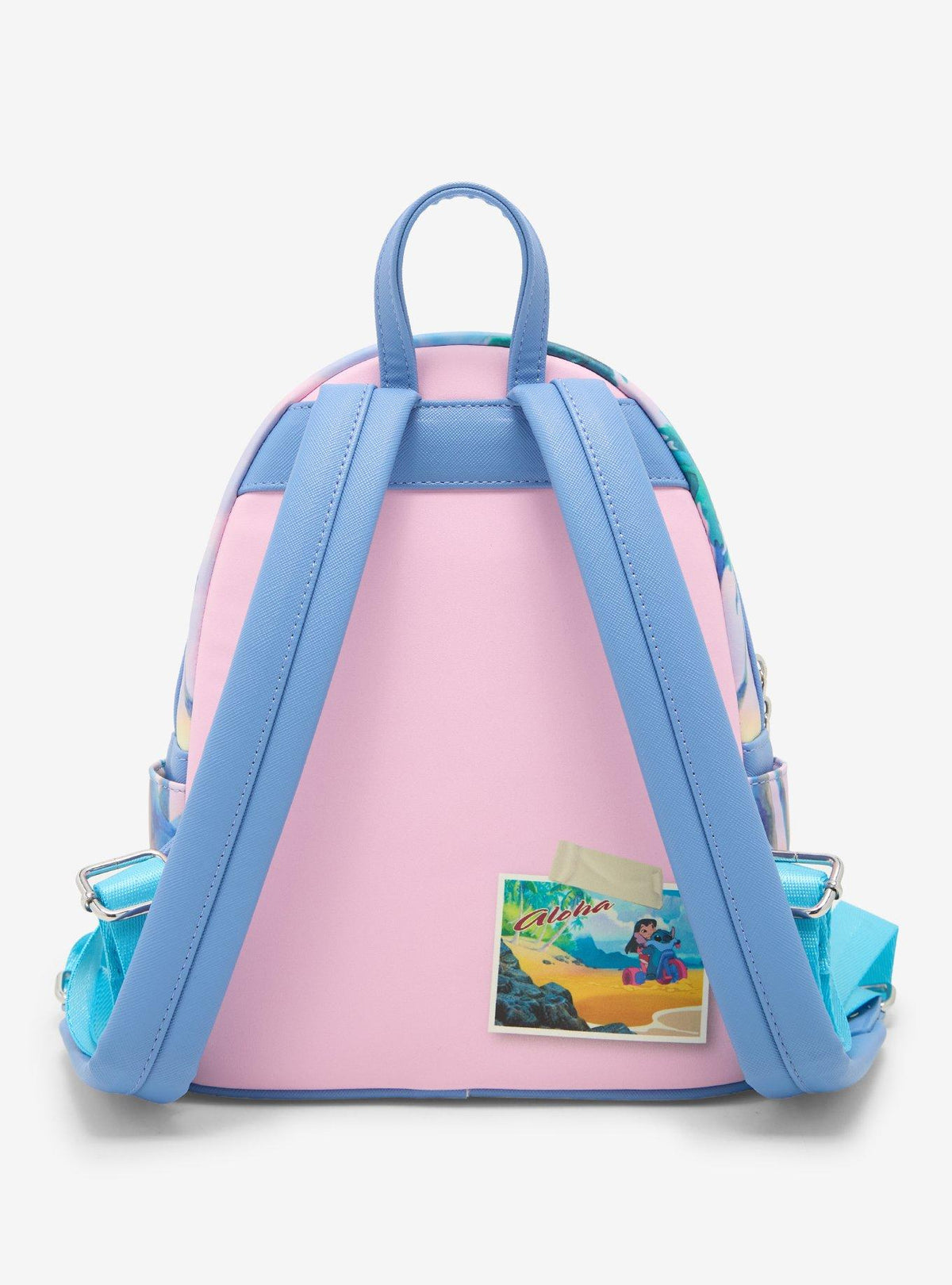 Mini mochila Stitch y Scrump en bicicleta - Lilo & Stitch