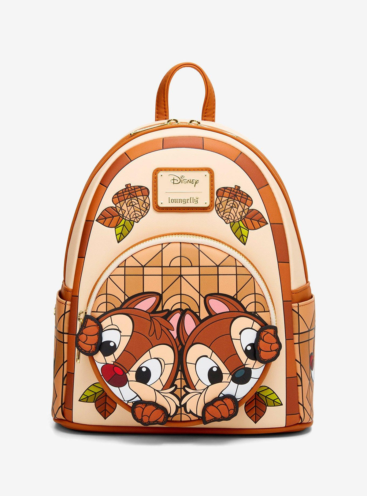 Mochila mini Disney Chip y Dale estilo vitral