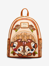 Mochila mini Disney Chip y Dale estilo vitral