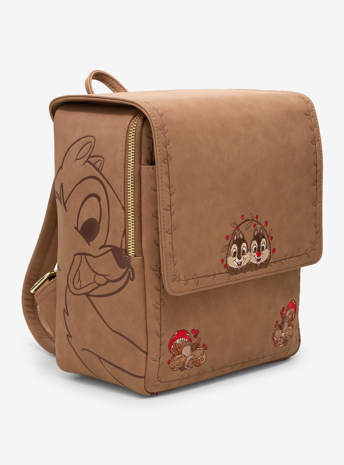 Mini mochila Disney Chip & Dale con hongos