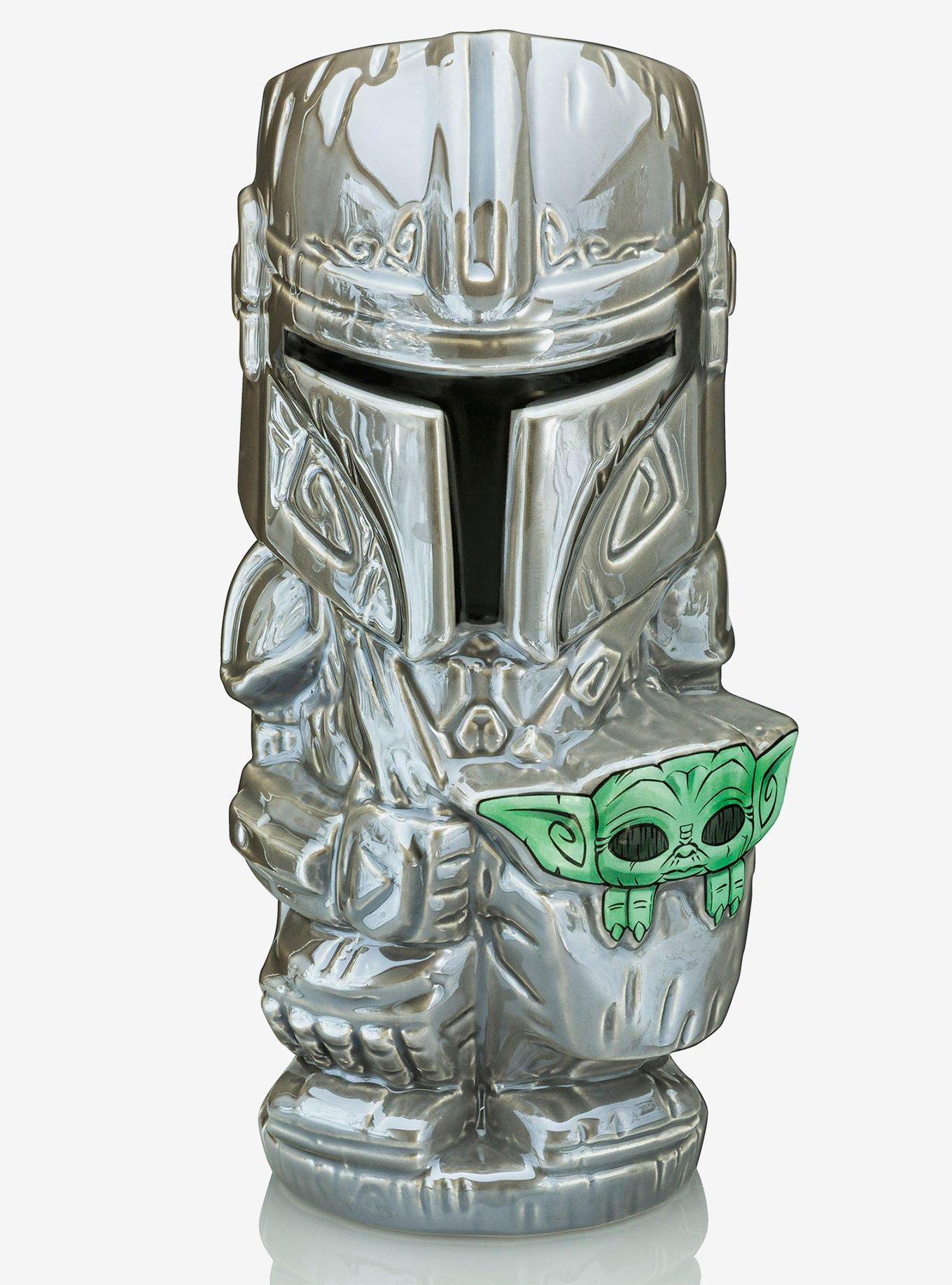 Taza con figura de The Mandalorian y Grogu