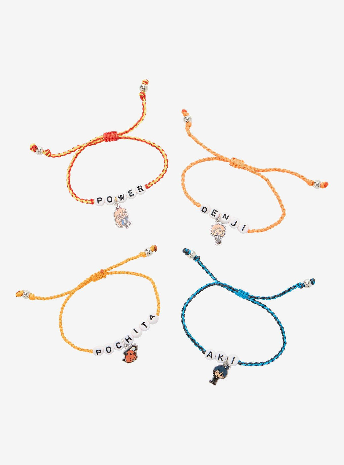 Set de pulseras de cordón de Chainsaw Man