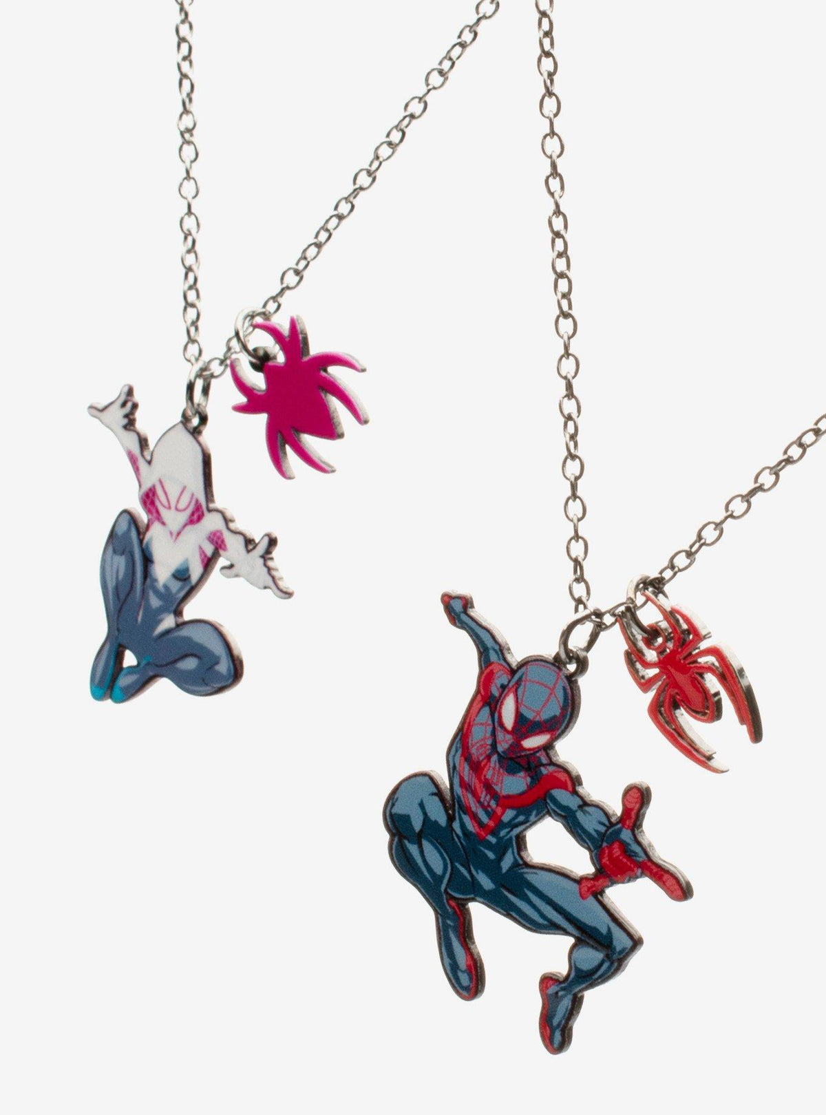 Set de collares de amistad de Miles Morales y Ghost-Spider
