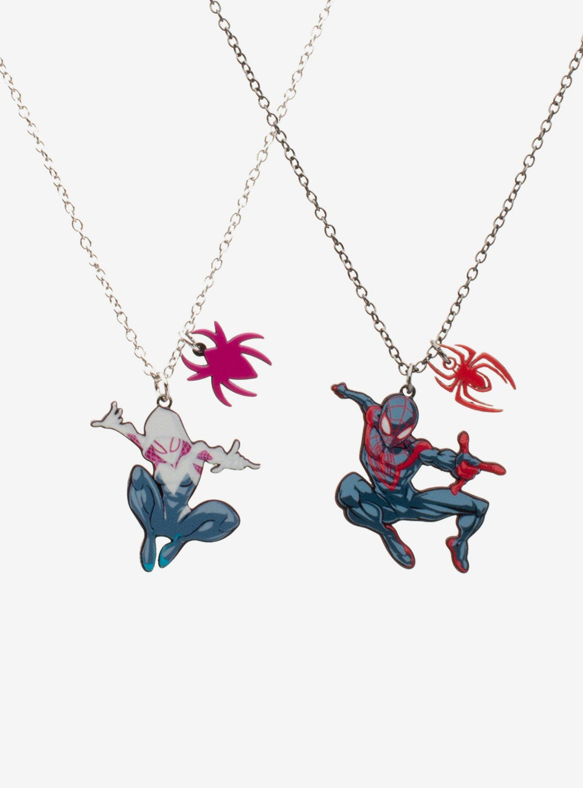 Set de collares de amistad de Miles Morales y Ghost-Spider