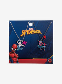 Set de collares de amistad de Miles Morales y Ghost-Spider