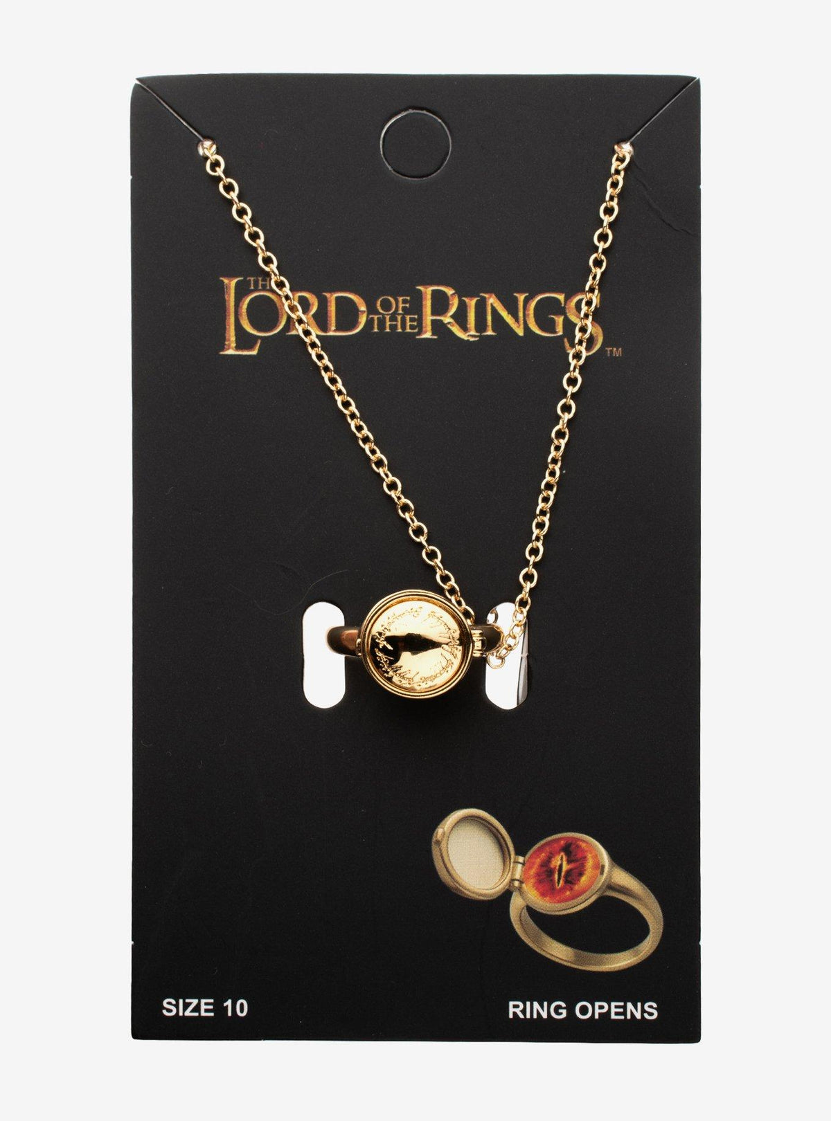Collar El Señor de los Anillos con dije del Anillo Único