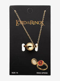 Collar El Señor de los Anillos con dije del Anillo Único