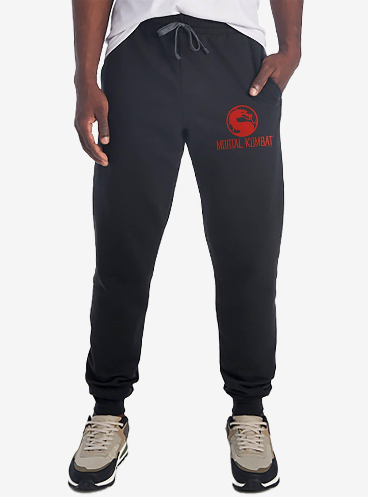 Pantalón jogger Mortal Kombat con logo clásico del dragón