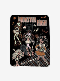Manta suave Monster High en tonos sepia