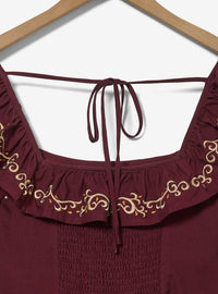 Vestido con vuelos de Coco, tallas grandes