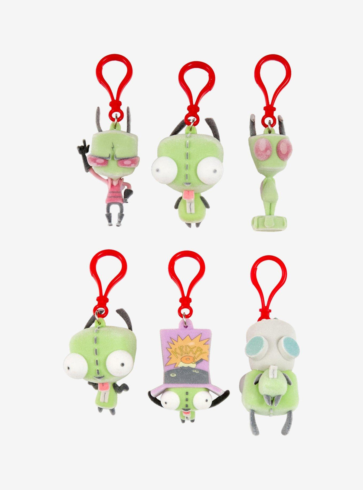 Clip aterciopelado para bolso Invader Zim sorpresa