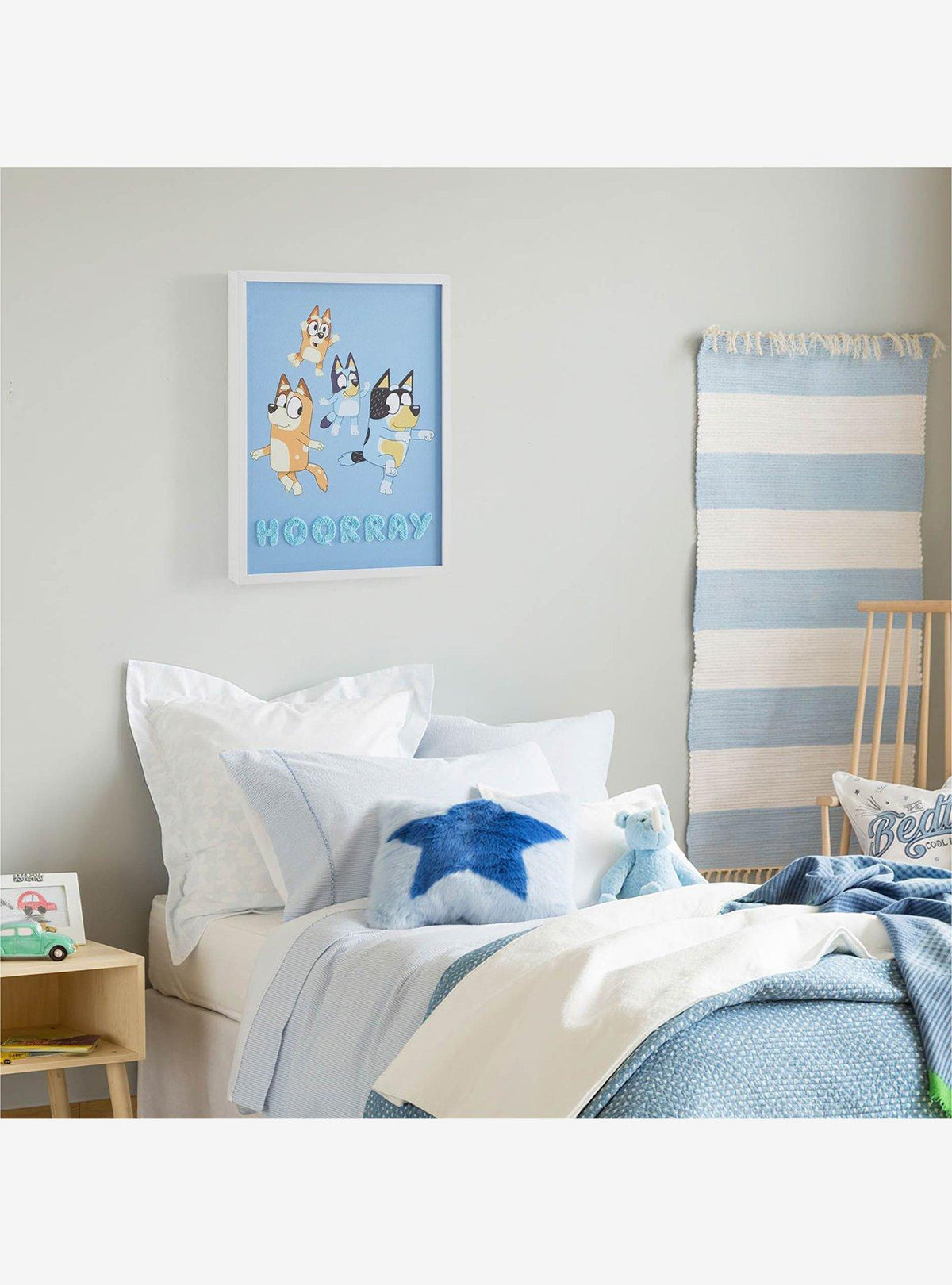 Cuadro decorativo con textura de Bluey